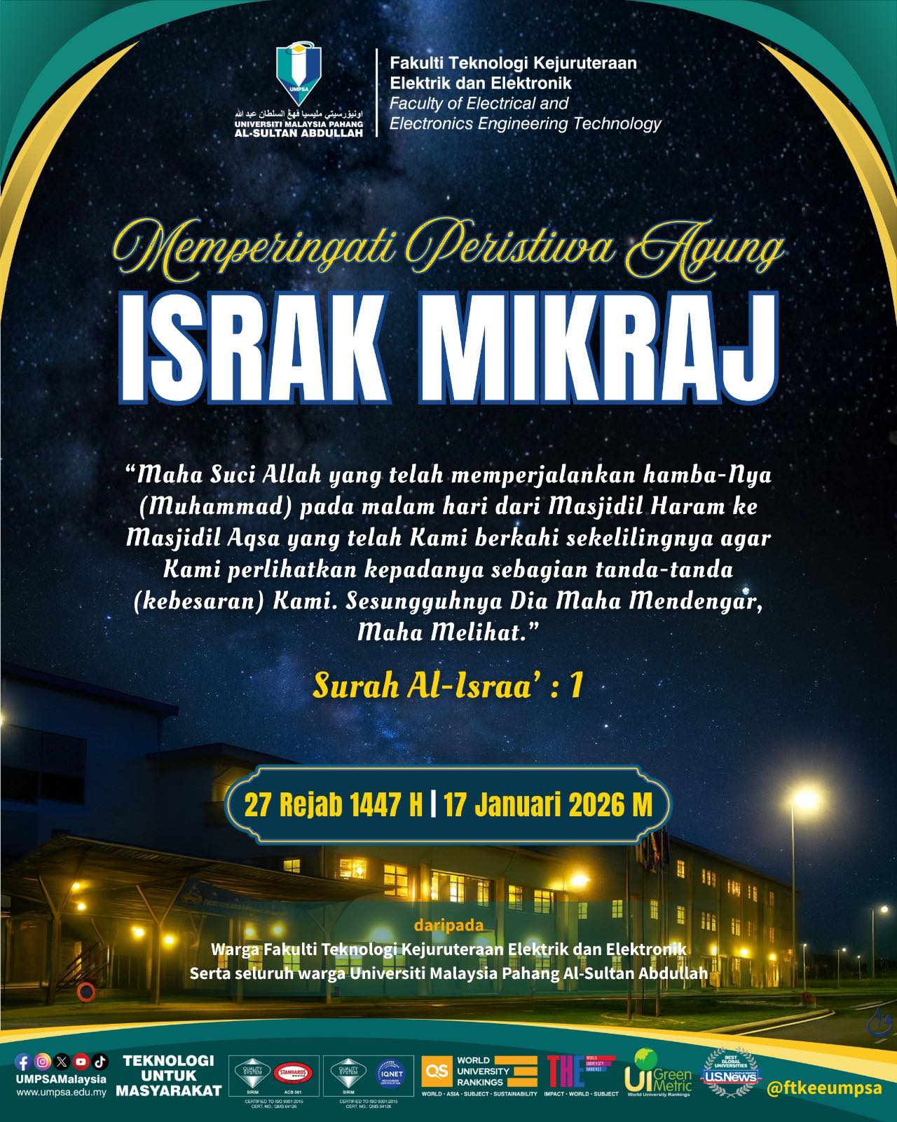 Salam Israk Mikraj 1447H